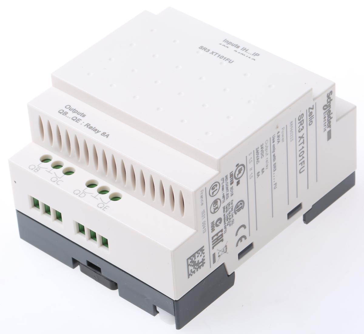 Schneider Electric Zelio Logic Series I/O module for Use with Zelio Logic Modules, 100 → 240 V ac Supply, Relay