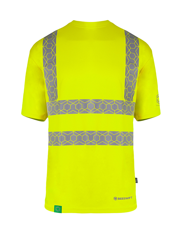 Beeswift EWCTS Yellow Unisex Hi Vis T-Shirt, 3XL