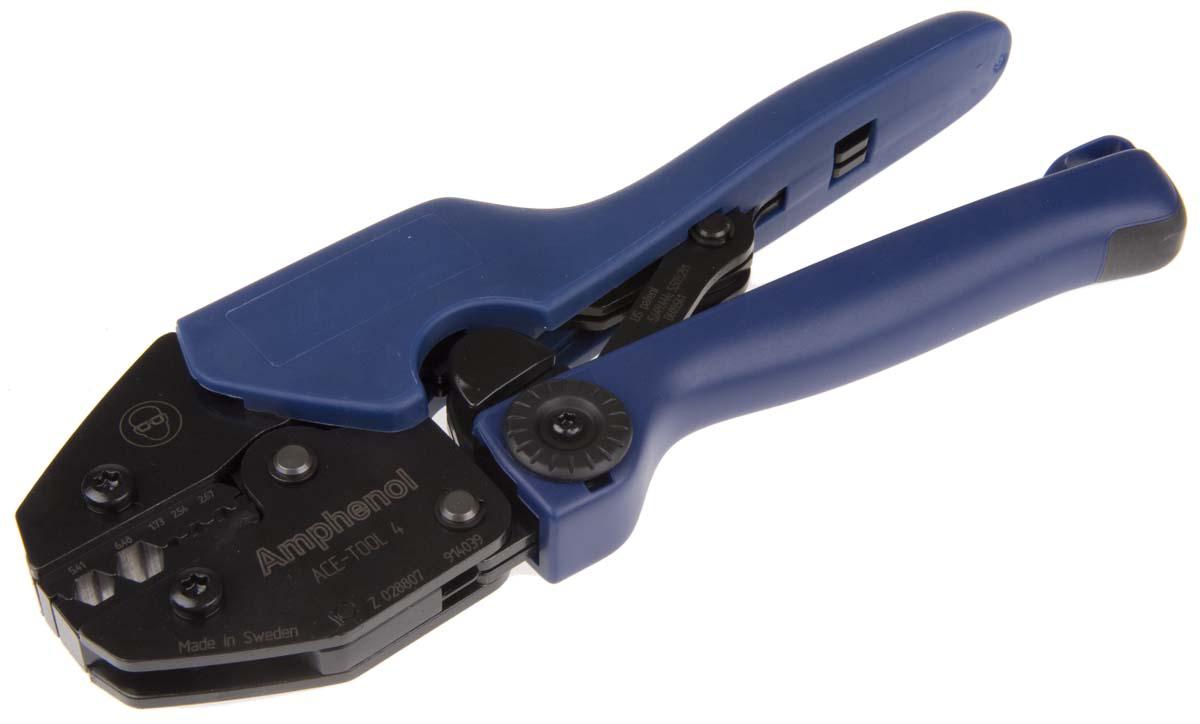 Amphenol RF Hand Ratcheting Crimp Tool for BNC Connectors, TNC Connectors, UHF Connectors