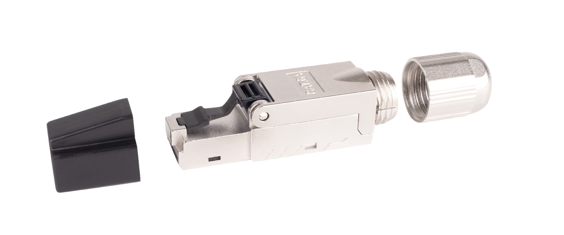 CAE Multimedia Connect MMCP Series Male RJ45 Plug, Tool-less Cable Mounting, Cat6EA Straight
