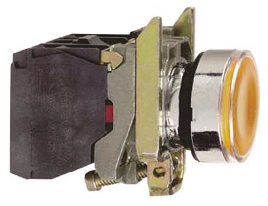 Schneider Electric Harmony XB4 Series Illuminated Push Button, Panel Mount, 22mm Cutout, SPDT