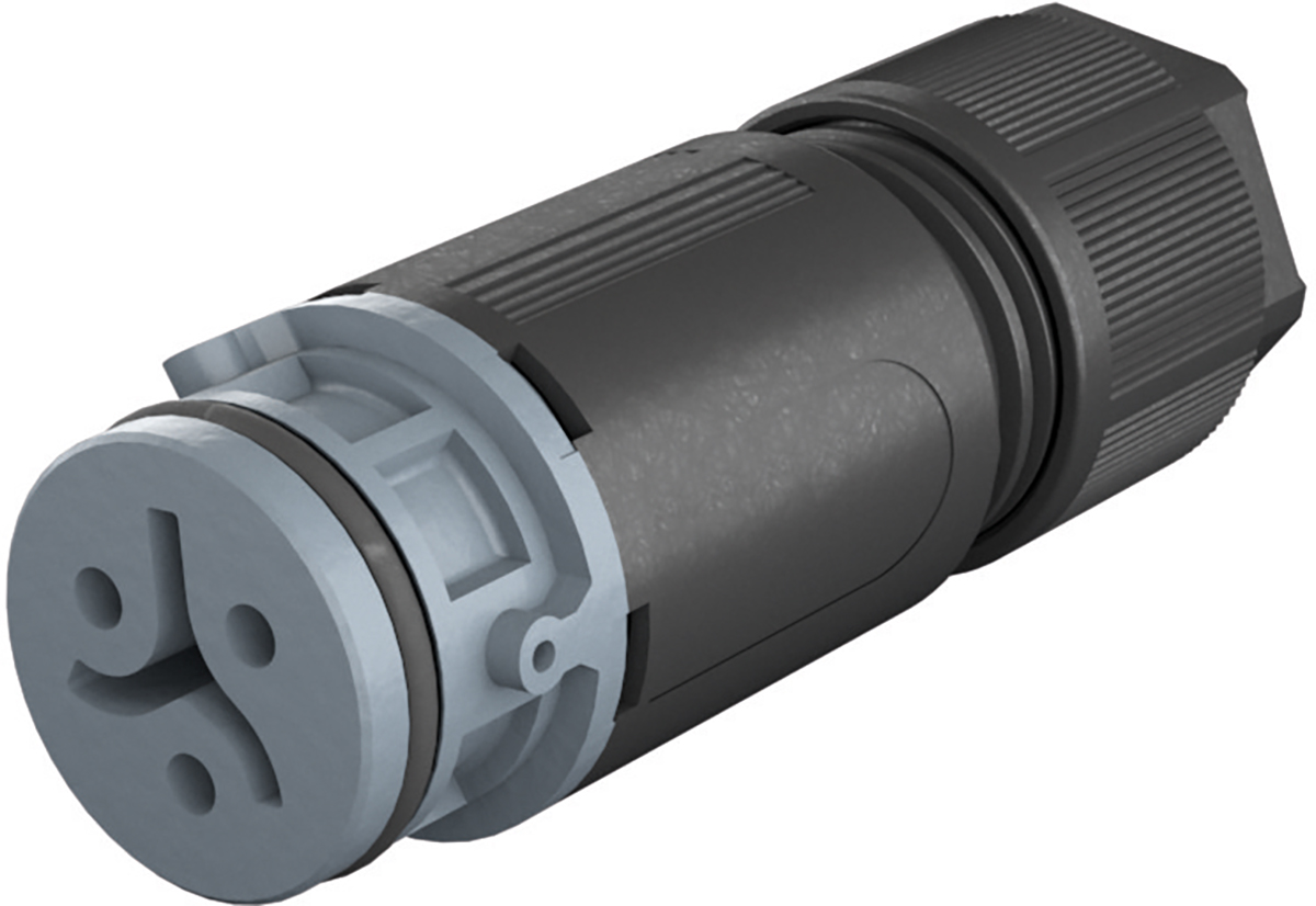 Wieland RST 08i2/3 Series Female Connector, 3-Pole, Female, Cable Mount, 8A, IP66, IP68, IP69