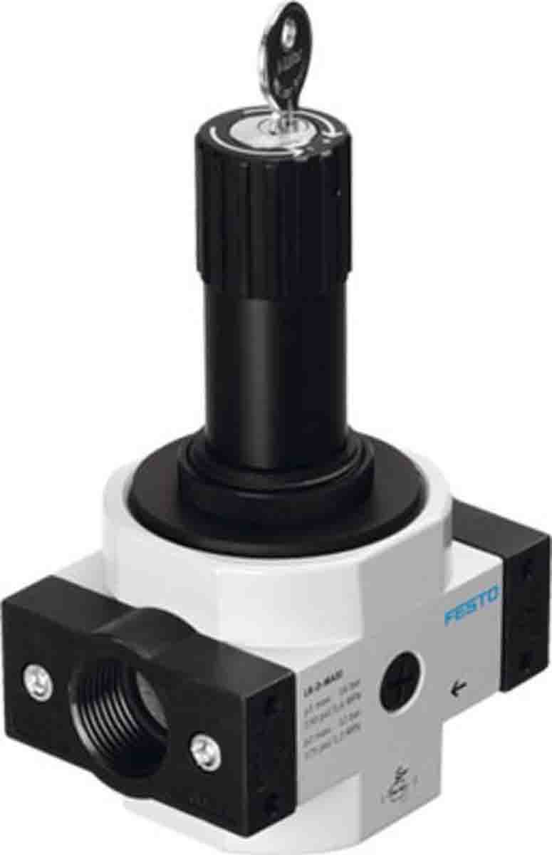 Festo G 1/4 Pneumatic Regulator - 0.5bar to 12bar, 16bar max. input, 194612