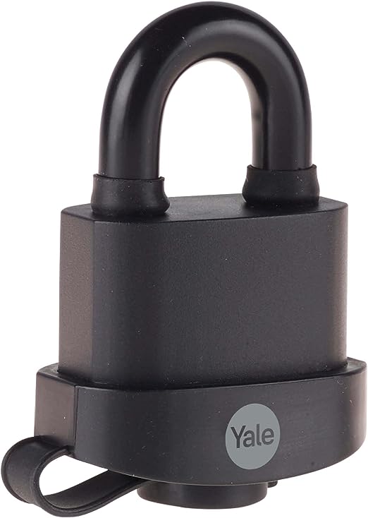 Yale Padlock Weatherproof Padlock, 9mm Shackle, 53mm Body