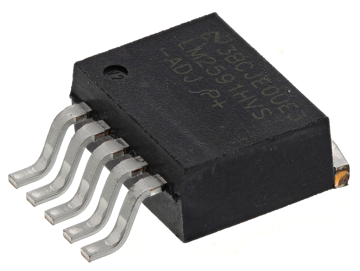 Texas Instruments, LM2591HVS-ADJ/NOPB Step-Down Switching Regulator, 1-Channel 1A Adjustable 5-Pin, D2PAK