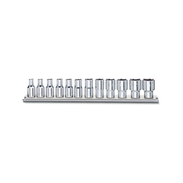 BETA 12-Piece Metric 1/4 in Standard Socket Set , 12 point