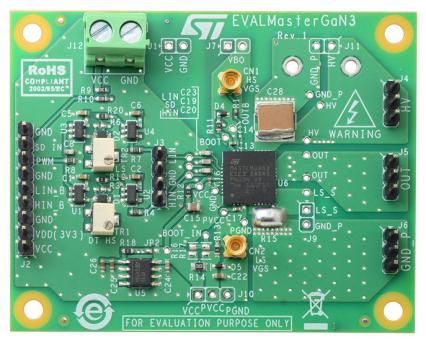 STMicroelectronics Demonstration Board for MASTERGAN3 Half-Bridge Driver for MASTERGAN3 for MASTERGAN3
