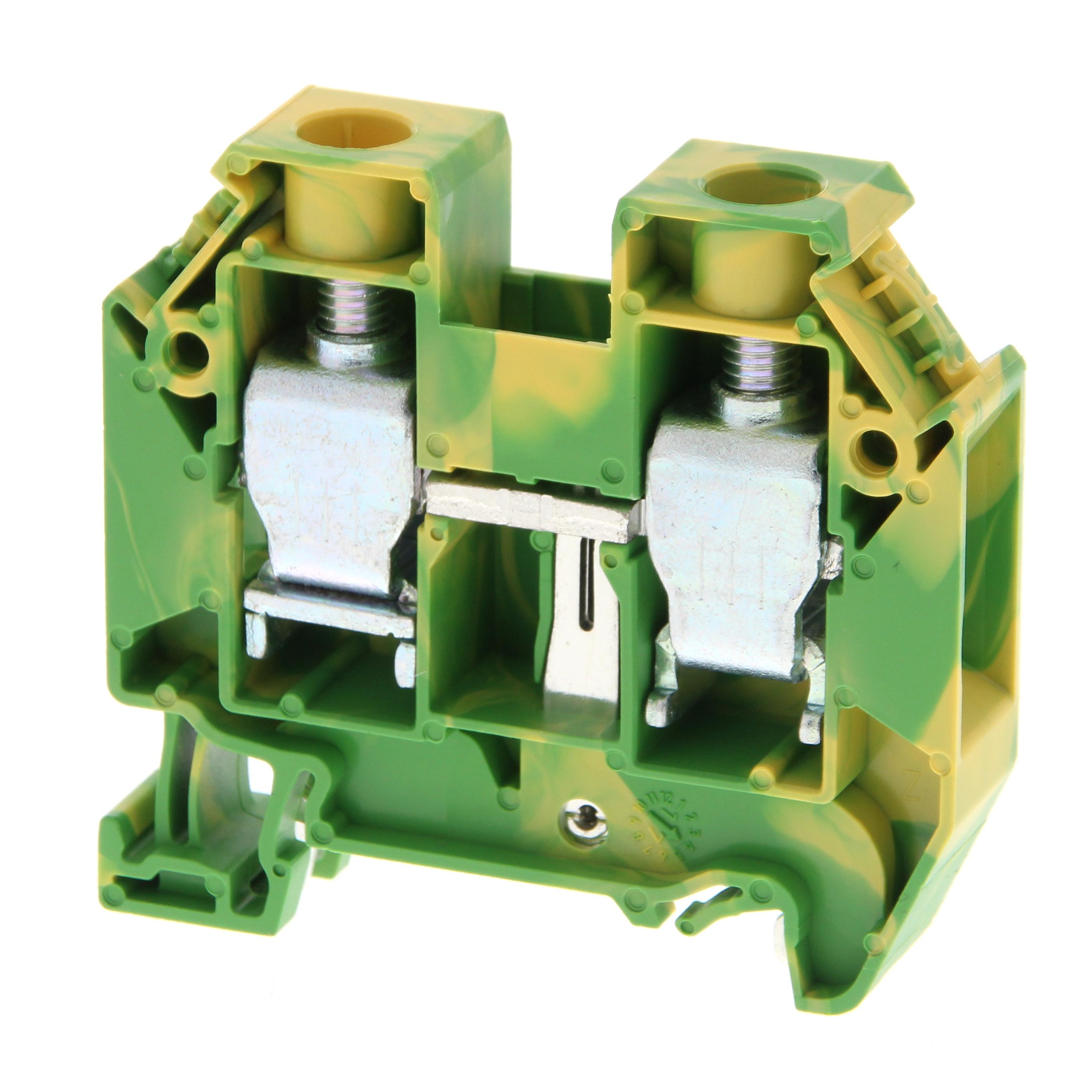 Omron DIN Rail Terminal Block, 17.5A, 6 AWG Wire, Push In Termination