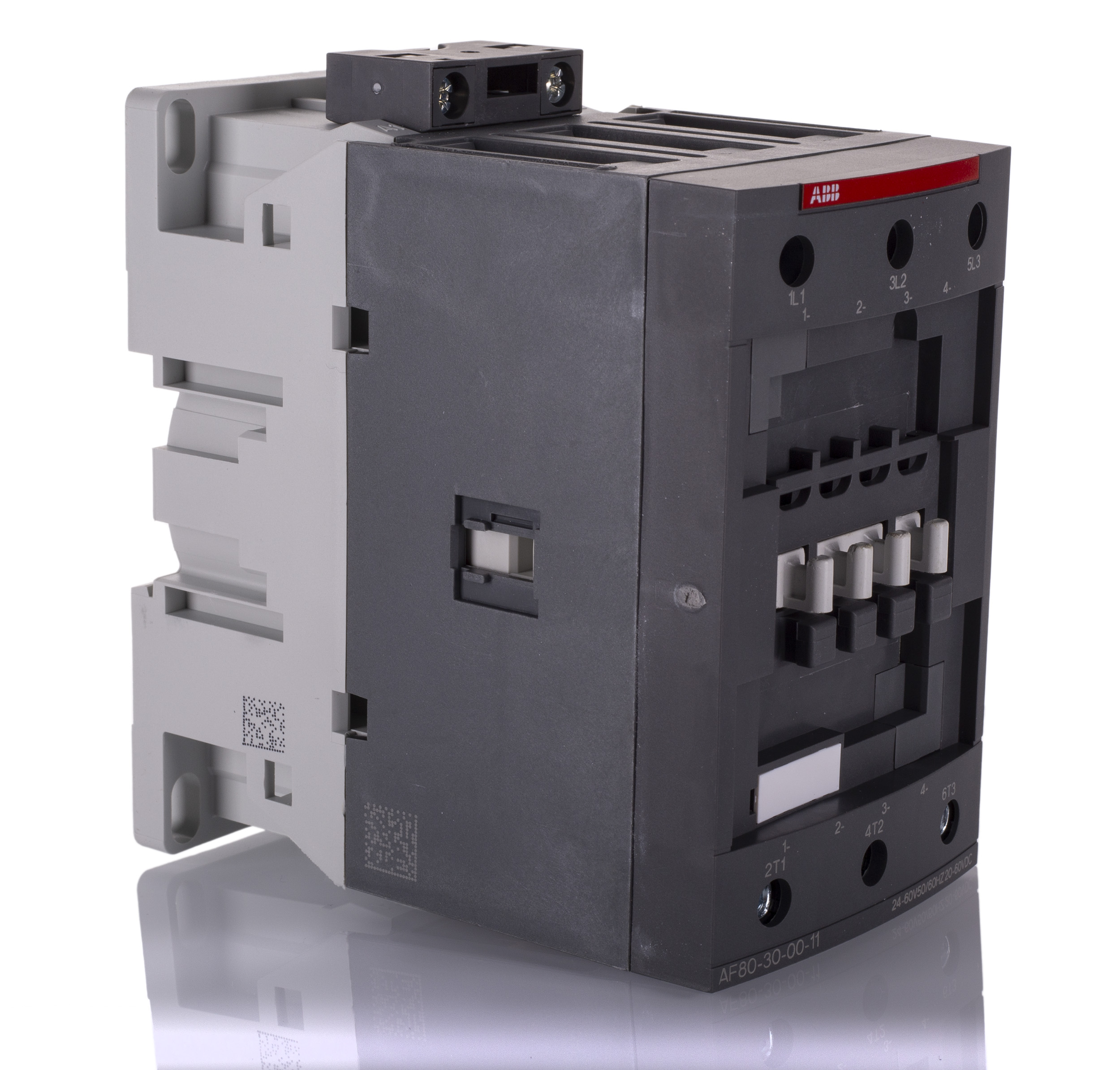 ABB AF80 AF Contactor, 20 → 60 V dc Coil, 3-Pole, 125 A, 37 kW, 3NO, 690 V ac