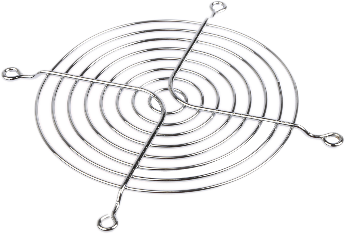 ebm-papst LZ30K Series Plated Steel Finger Guard for 120mm Fans, 104.8mm Hole Spacing, 104.8 x 104.8mm