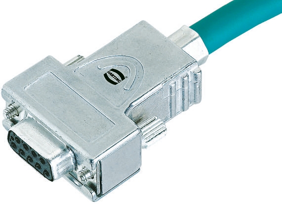 HARTING Zinc Angled, Straight D Sub Backshell, 25 Way