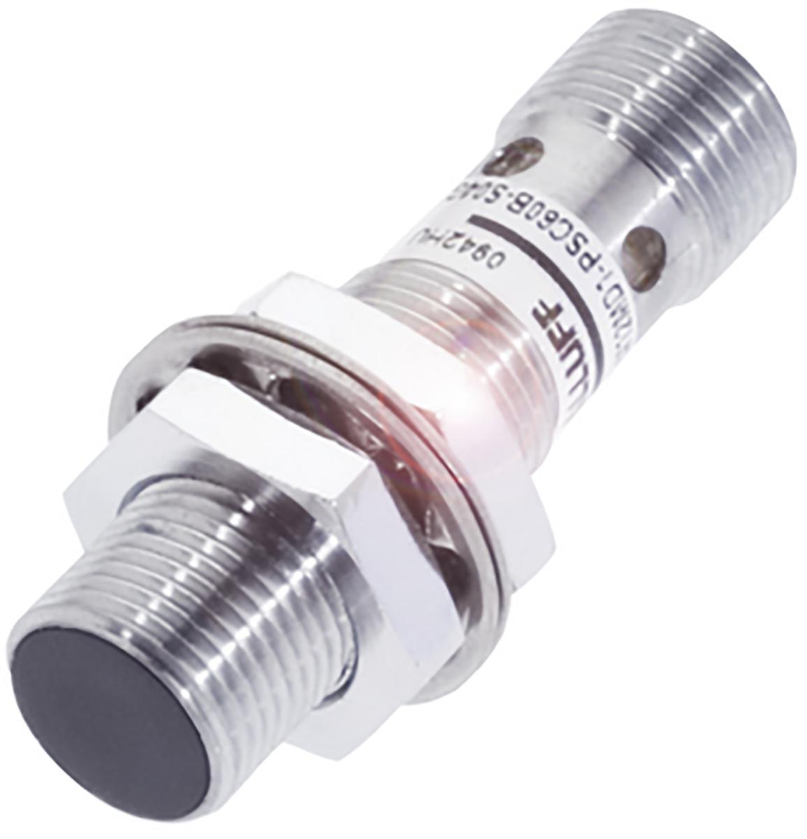 BALLUFF Inductive Threaded Barrel Proximity Sensor, M12, 6 mm Detection, PNP NO, 10 → 30 V dc