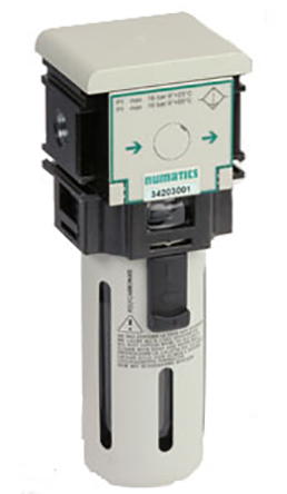 EMERSON – ASCO 342 series 25μm G 1/4 1.2bar to 8bar Pneumatic Filter 1050L/min max with Semi Automatic drain
