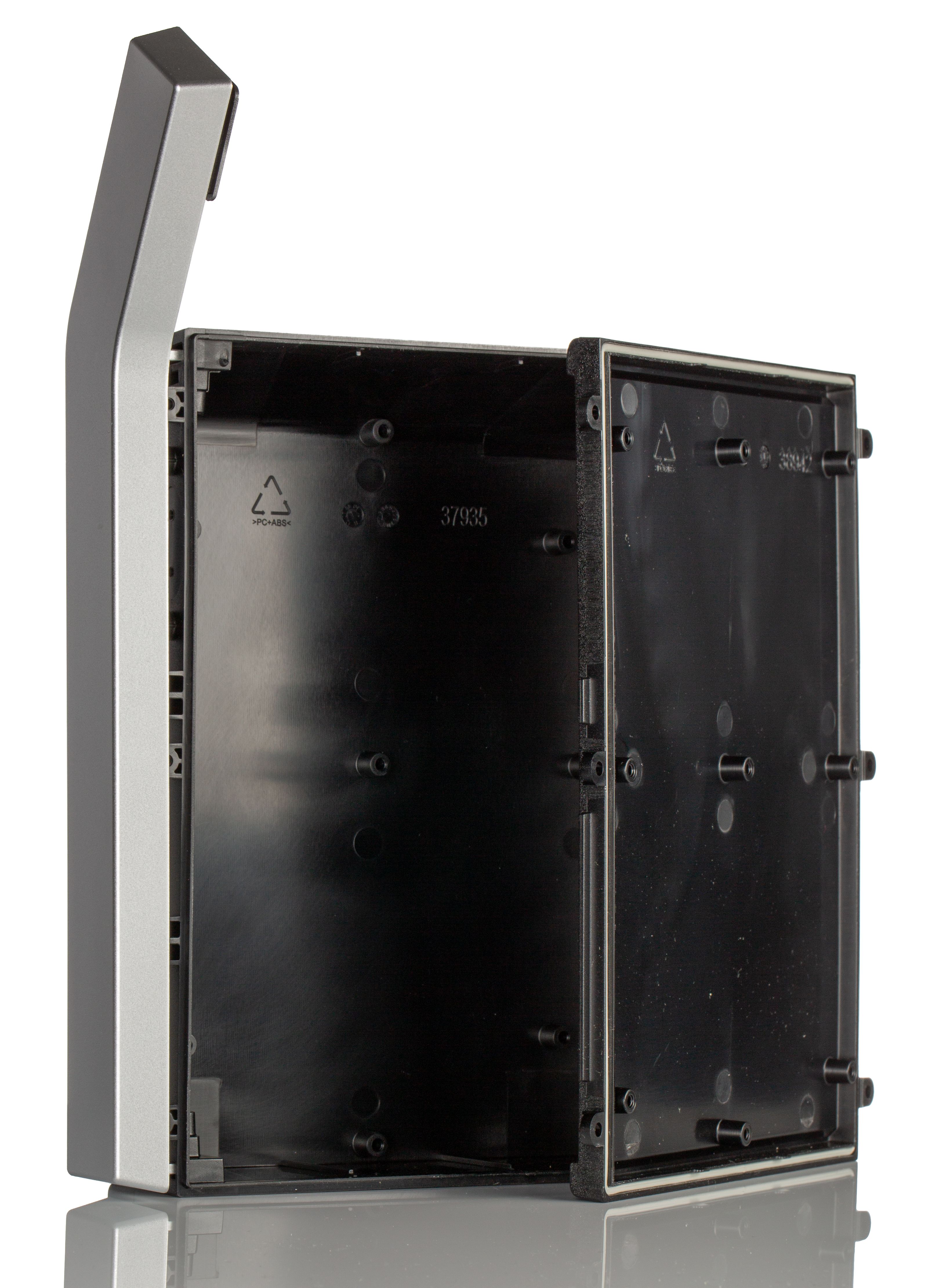 Rose Norvent Series Black, Silver, ABS Handheld Enclosure, Display Window, IP65, 166 x 274 x 50mm