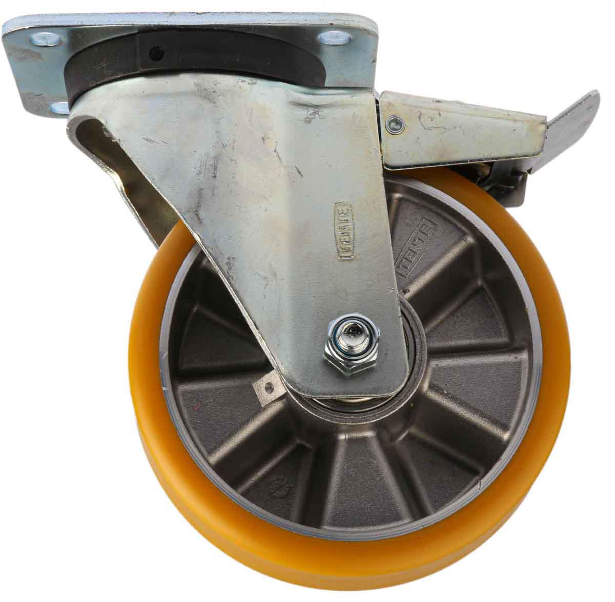 Tente Braked Swivel Castor Wheel, 600kg Capacity, 160mm Wheel