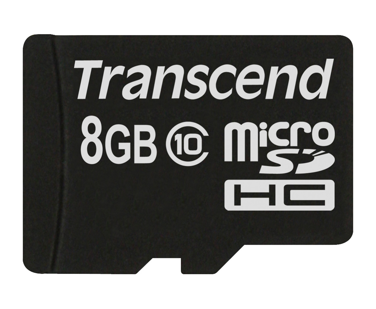 Transcend 8 GB MicroSDHC, MicroSDXC Micro SD Card, Class 10