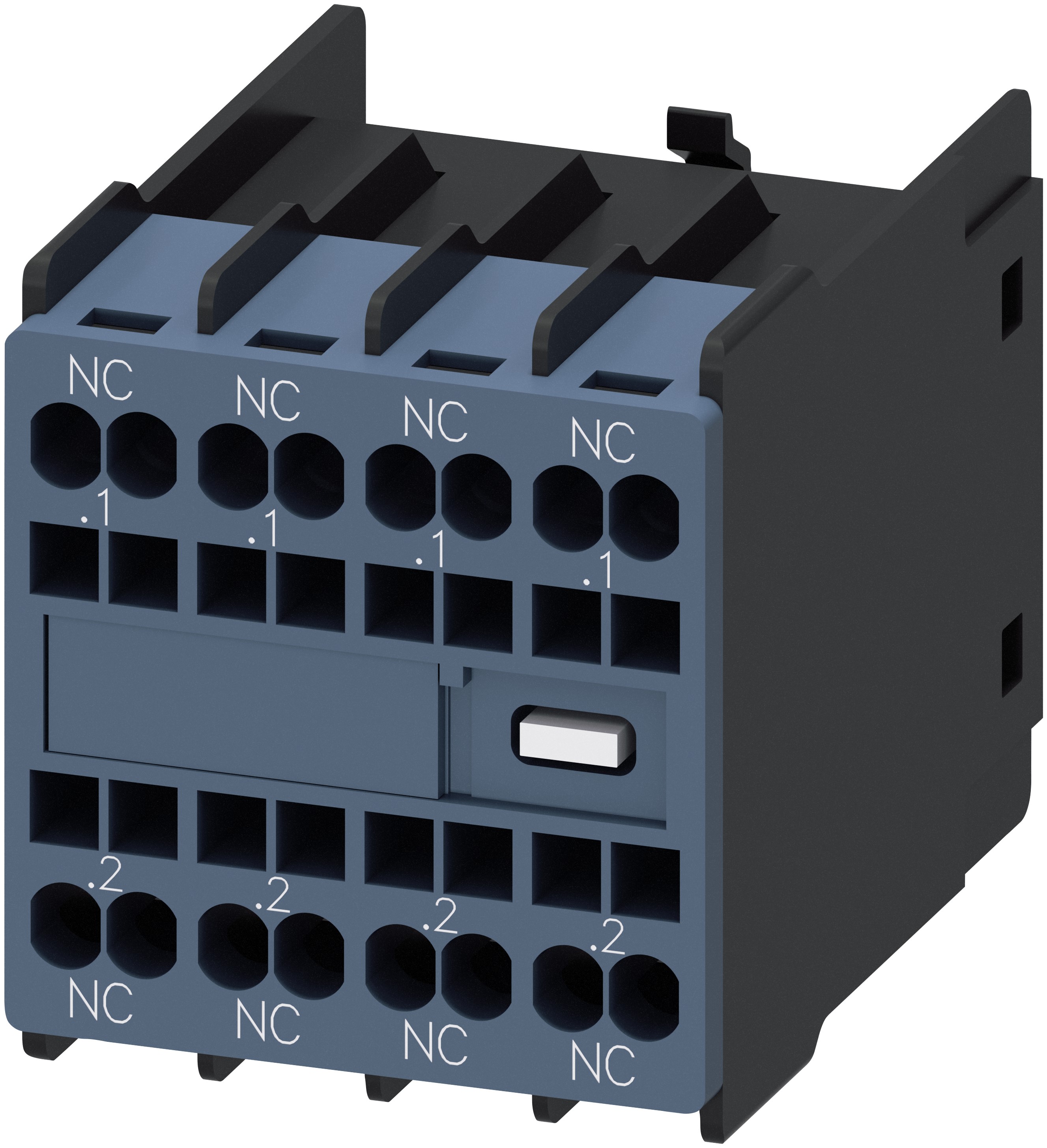 Siemens Auxiliary Contact, 4 Contact, 4NC, Snap-On, Sirius Innovation 3RH2