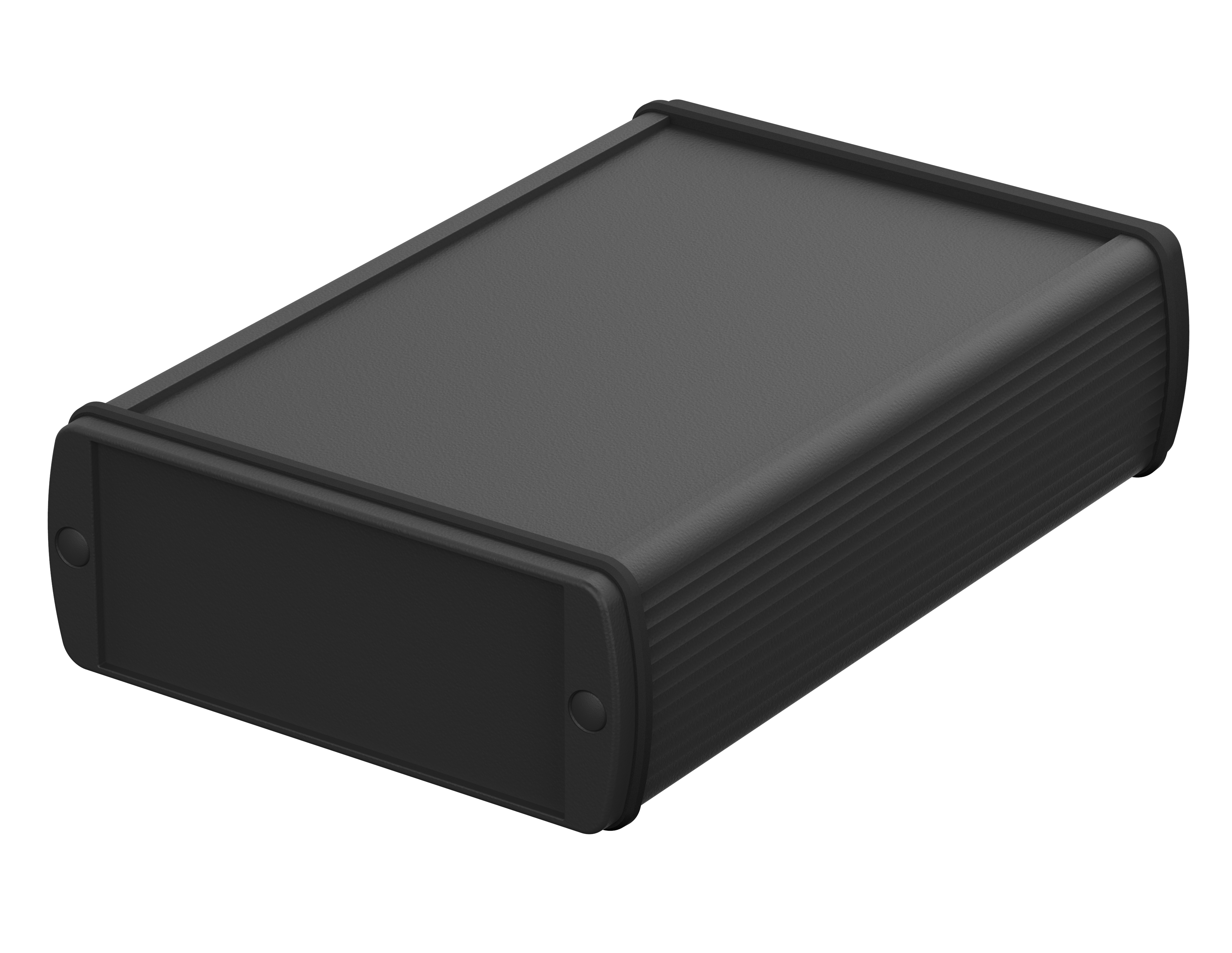 Bopla Alubos (Set) Series Black Aluminium General Purpose Enclosure, IP65, Black Lid, 108 x 42 x 150mm