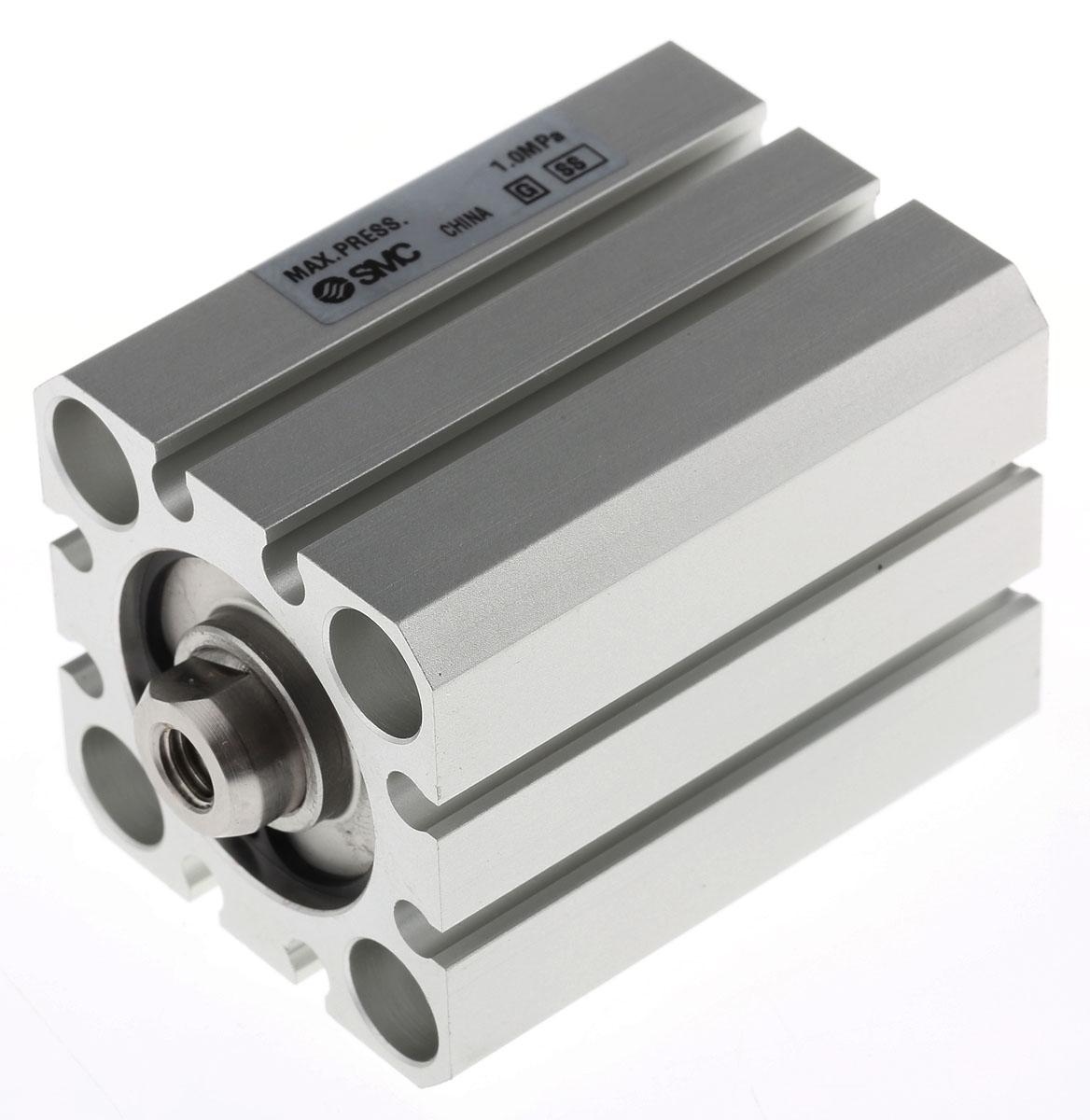 SMC Pneumatic Compact Cylinder - 25 mm Bore, 20 mm CDQS Series, Double Acting Acting