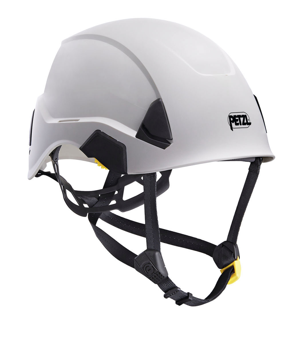Petzl STRATO White Safety Helmet with Chin Strap, Adjustable
