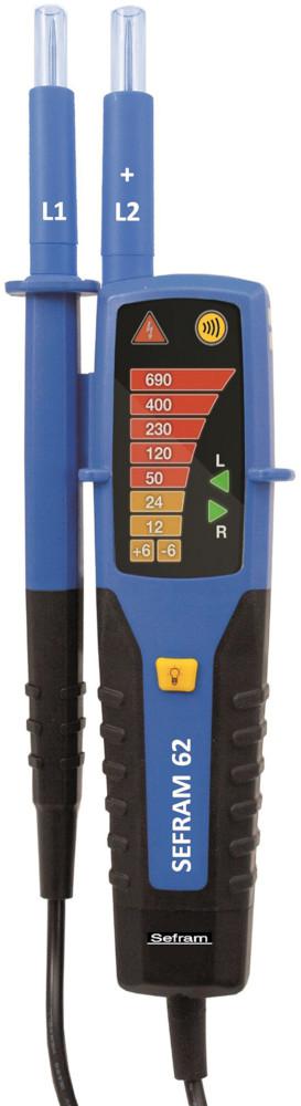 Sefram SEFRAM62, LED Voltage tester, 690V dc, Continuity Check, CAT IV