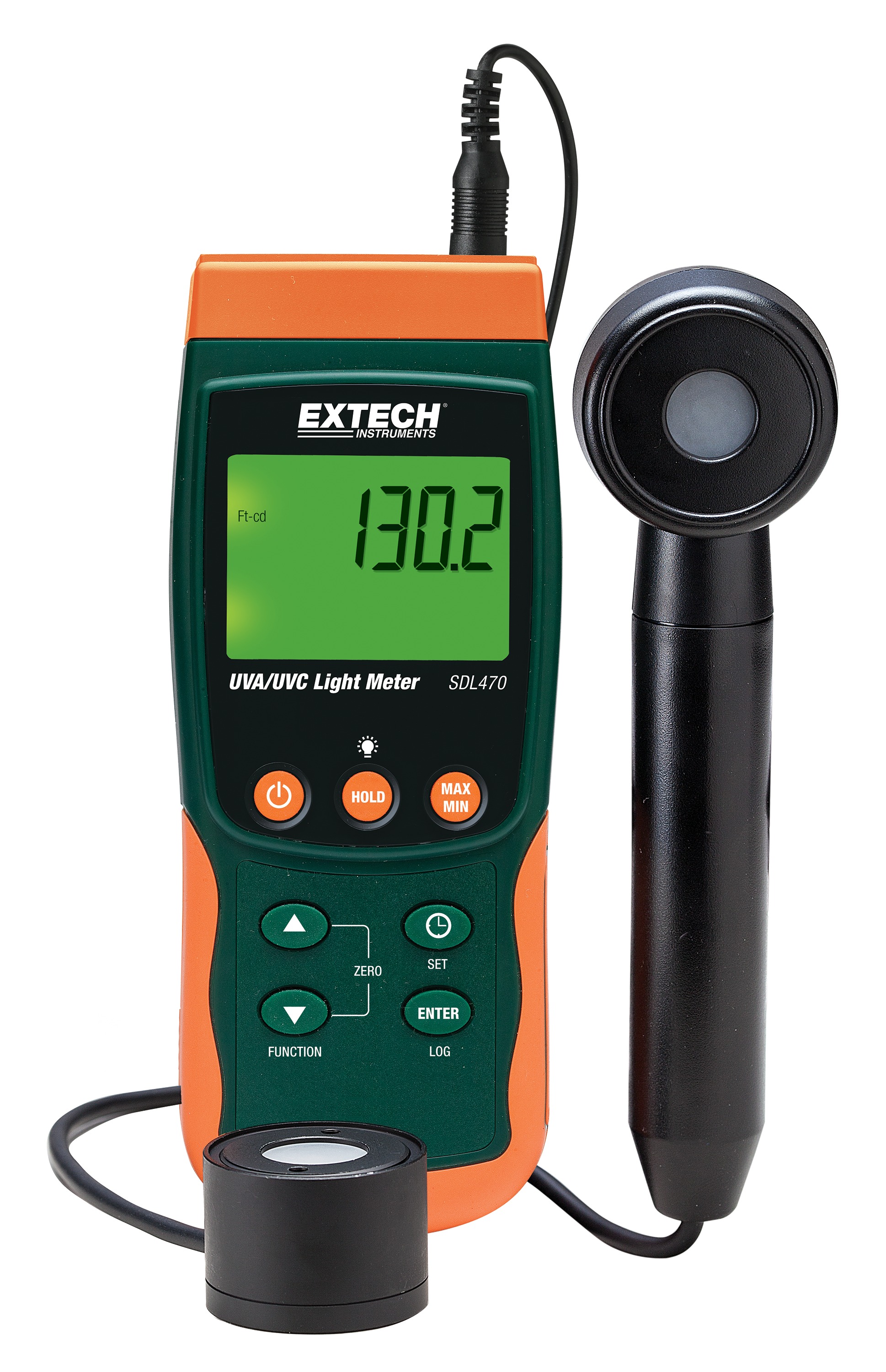 Extech SDL470 Light Meter, 20W/m² to 200W/m², ±4 %FS