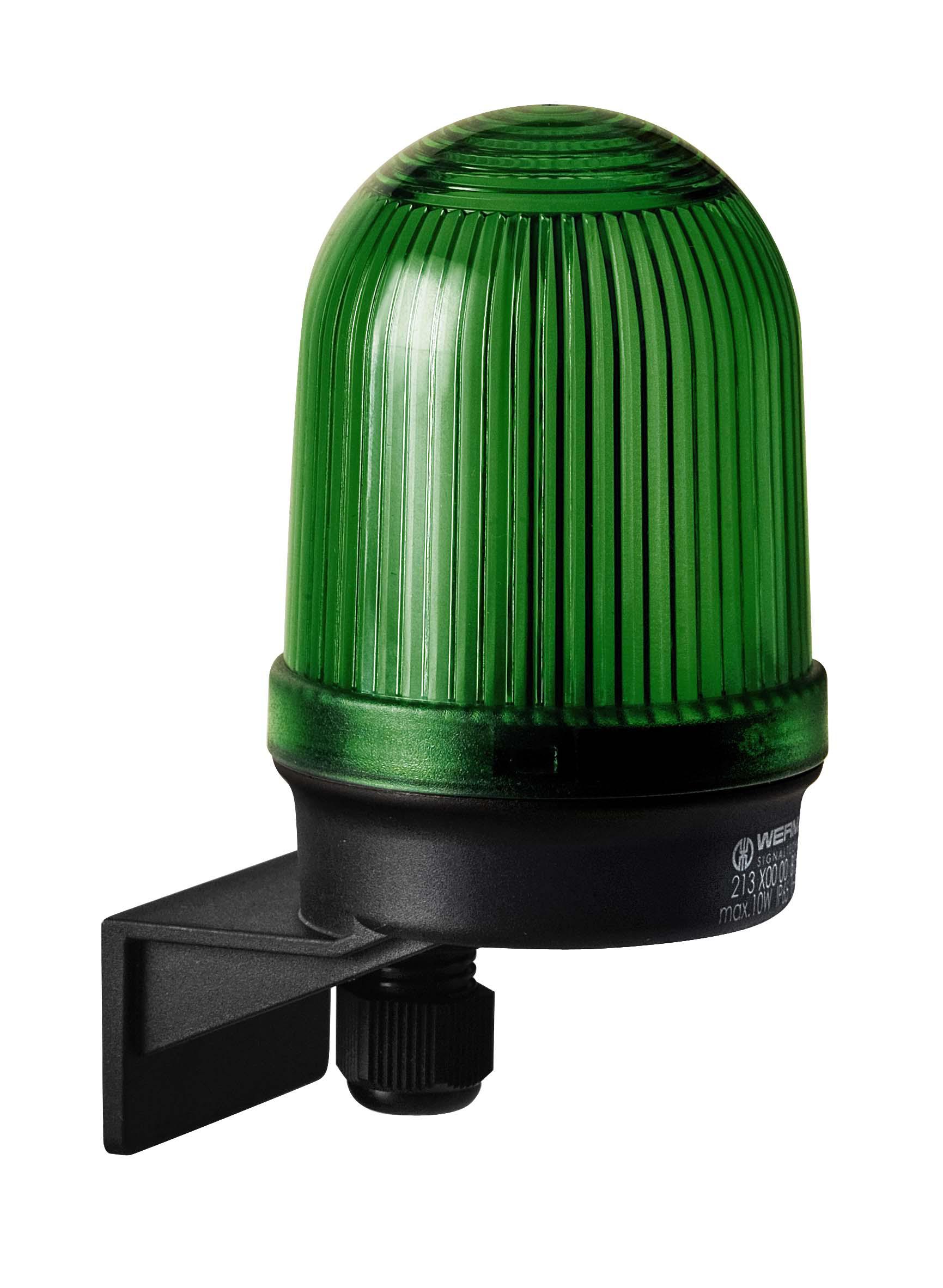 Werma 213 Series Green Continuous lighting Beacon, 12 → 230 V, Wall Mount, Filament Bulb, IP65