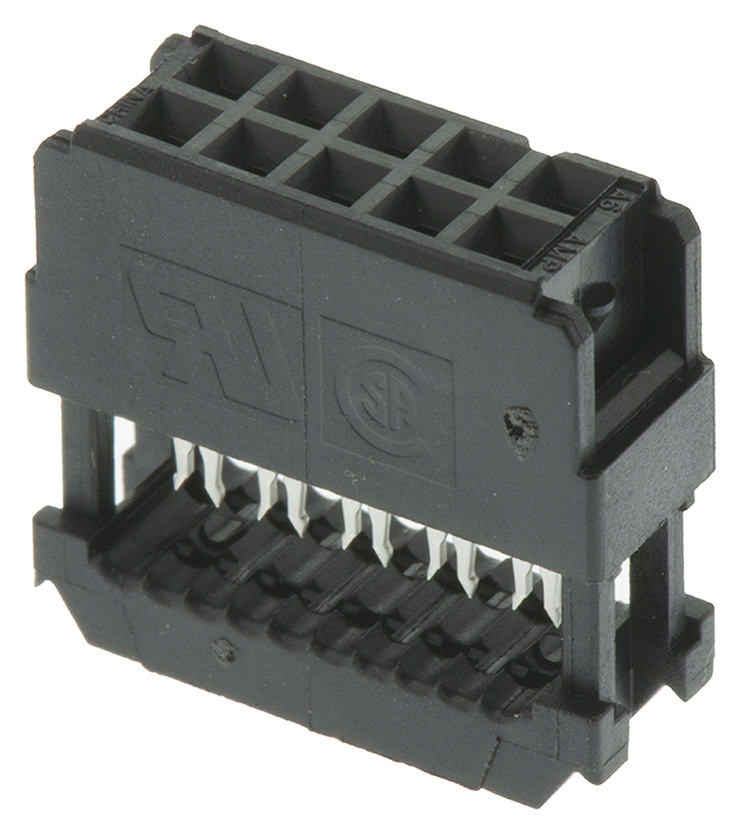 TE Connectivity 10-Way IDC Connector Socket for Cable Mount, 2-Row
