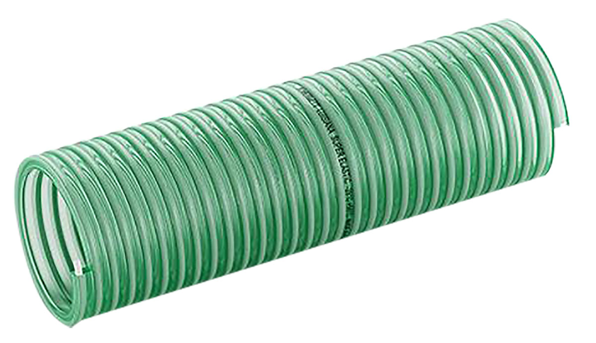 Contitech Luisiana PVC, Hose Pipe, 45mm ID, 52.8mm OD, Green, 10m