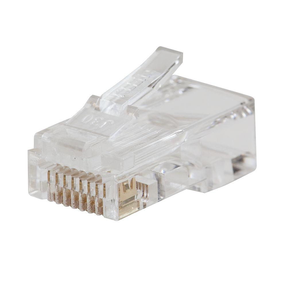 Klein Tools VDV826 Series Male RJ45 Connector, Cable Mount, Cat6 8 -Way