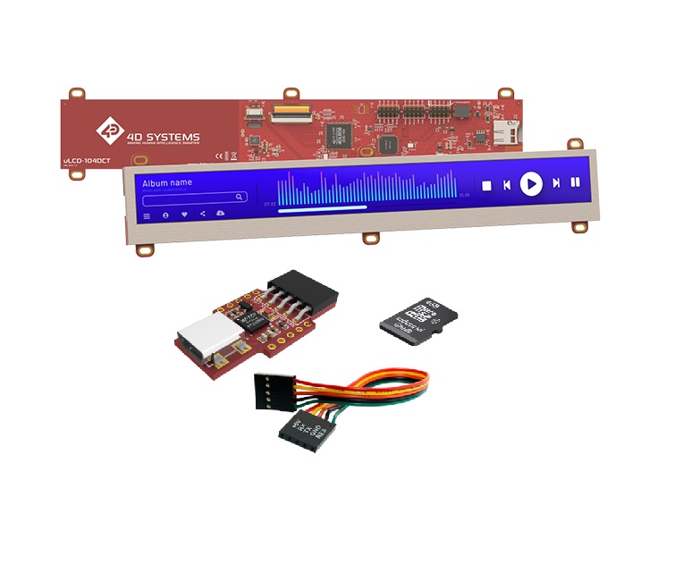 4D Systems SK-104D, SK-104D Starter Kit 10.4in TFT Starter Kit With DIABLO-16 Graphics Processor for Display