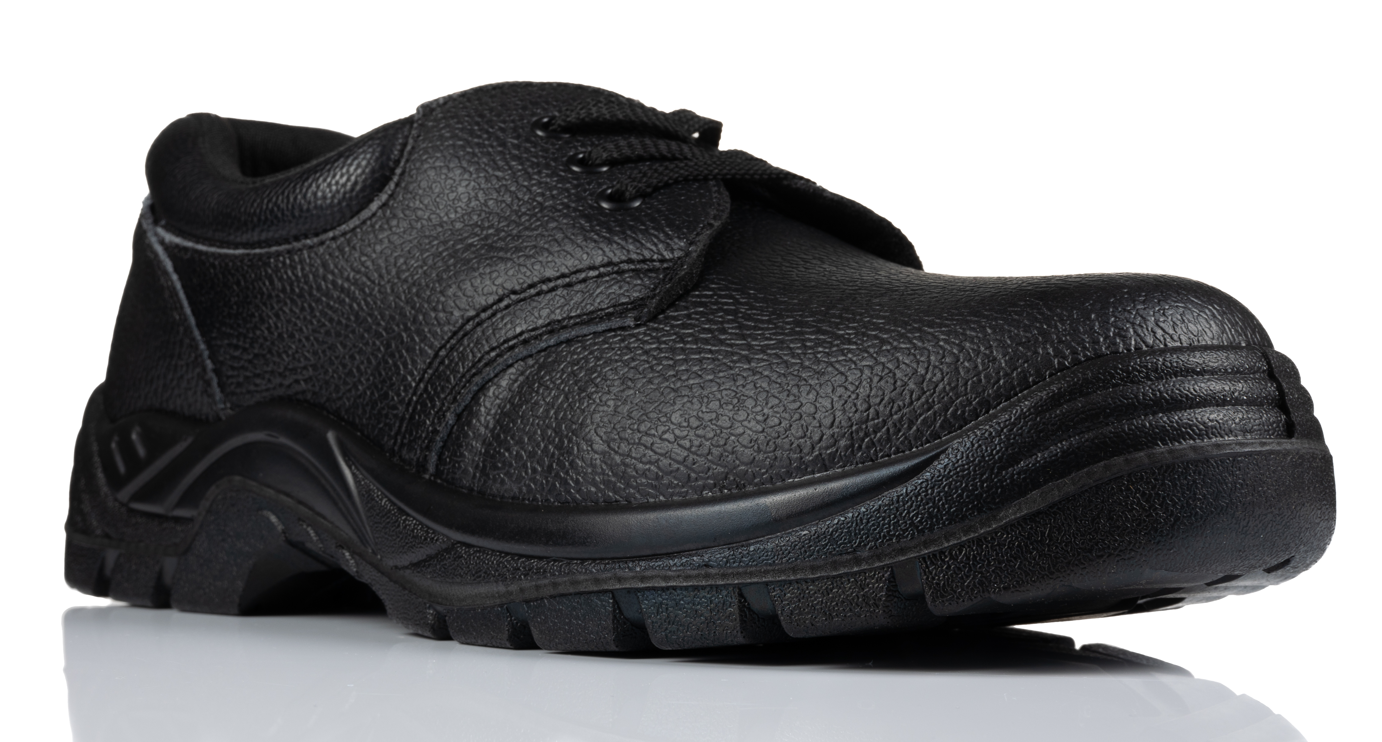 RS PRO Unisex Black Steel Toe Capped Safety Shoes, UK 5, EU 38