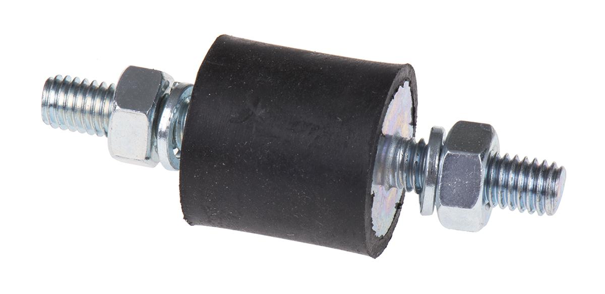 FIBET M6 Anti Vibration Mount, Male to Male Bobbin with 32.4kg Compression Load