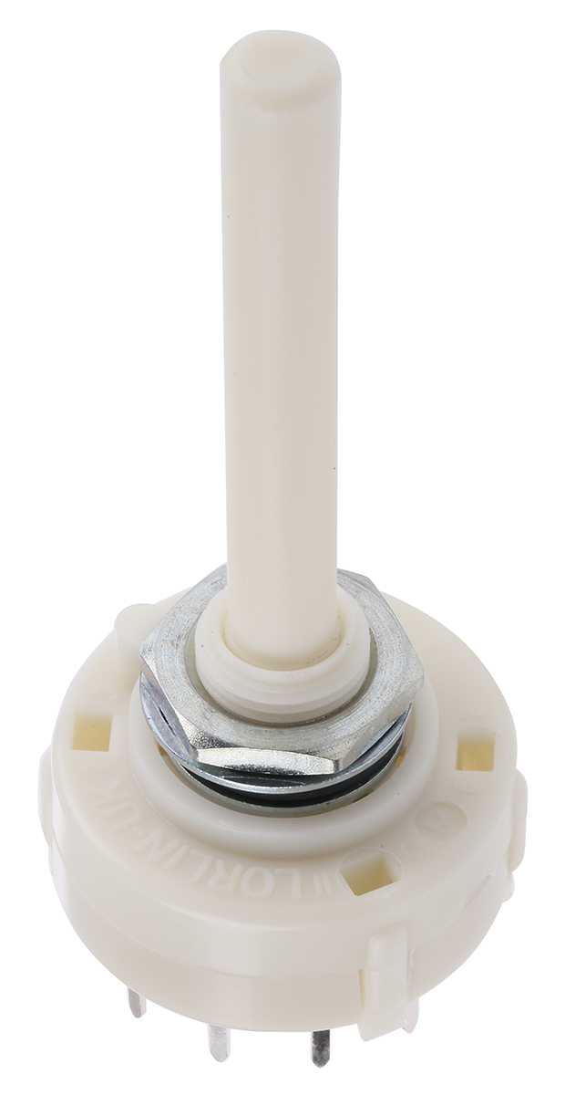 Lorlin, 3 Position 4P3T Rotary Switch, 150 mA @ 250 V ac, Solder