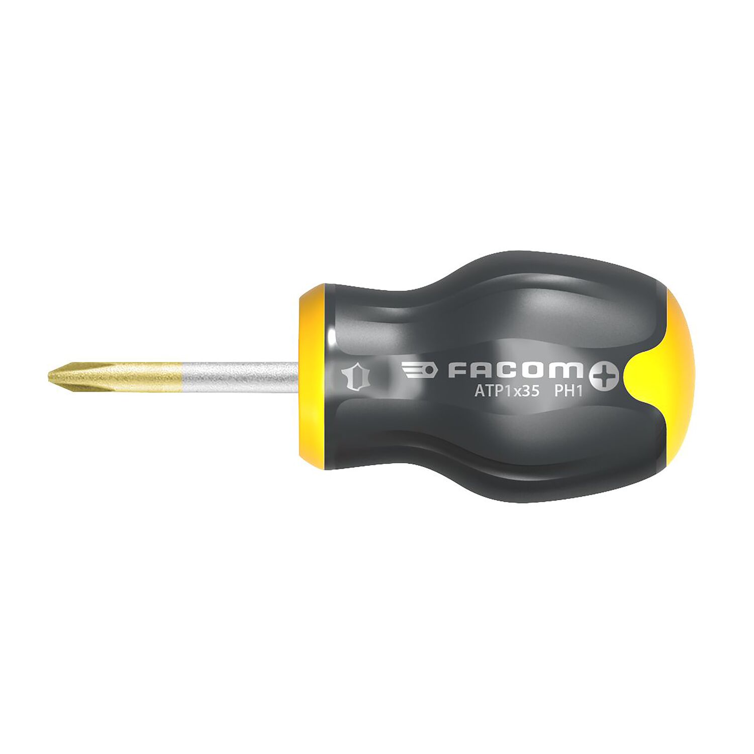 Facom Round  Screwdriver, Ph1 Tip, 25 mm Blade, 81 mm Overall