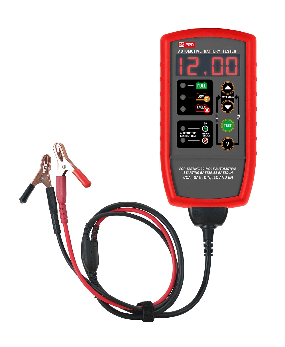 RS PRO Battery Tester 12 V