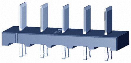 TE Connectivity Male 5 Way PCB Header, Through Hole, 50 V dc