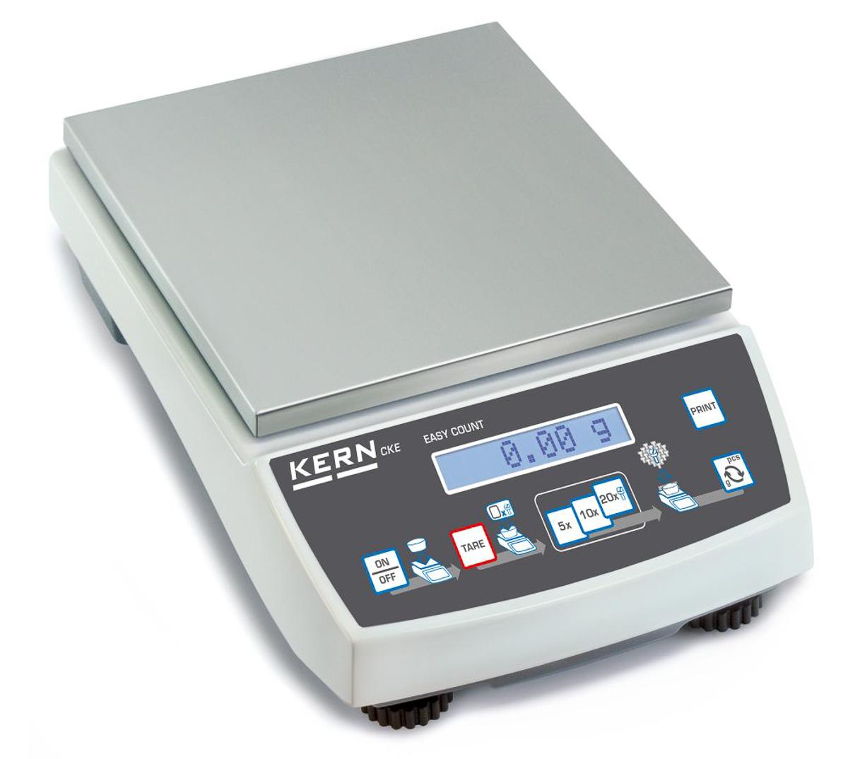 Kern CKE 3600-2 Counting Weighing Scale, 3.6kg Weight Capacity, With RS Calibration