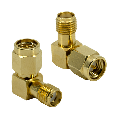 Siretta Right Angle 50Ω RF Adapter SMA Plug to SMA Socket 0 → 6GHz