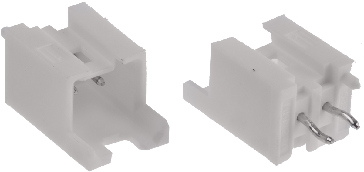 Molex Mini-Lock Series Straight Through Hole PCB Header, 2 Contact(s), 2.5 mm Pitch, 1 Row, Shrouded
