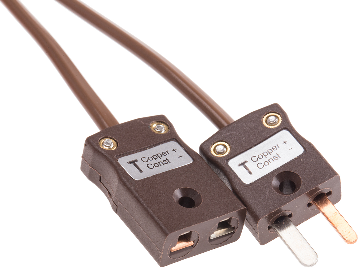 RS PRO Type T Thermocouple Cable/Wire Extension Lead, 5m, Unscreened, PVC Insulation, +105°C Max, 7/0.2mm