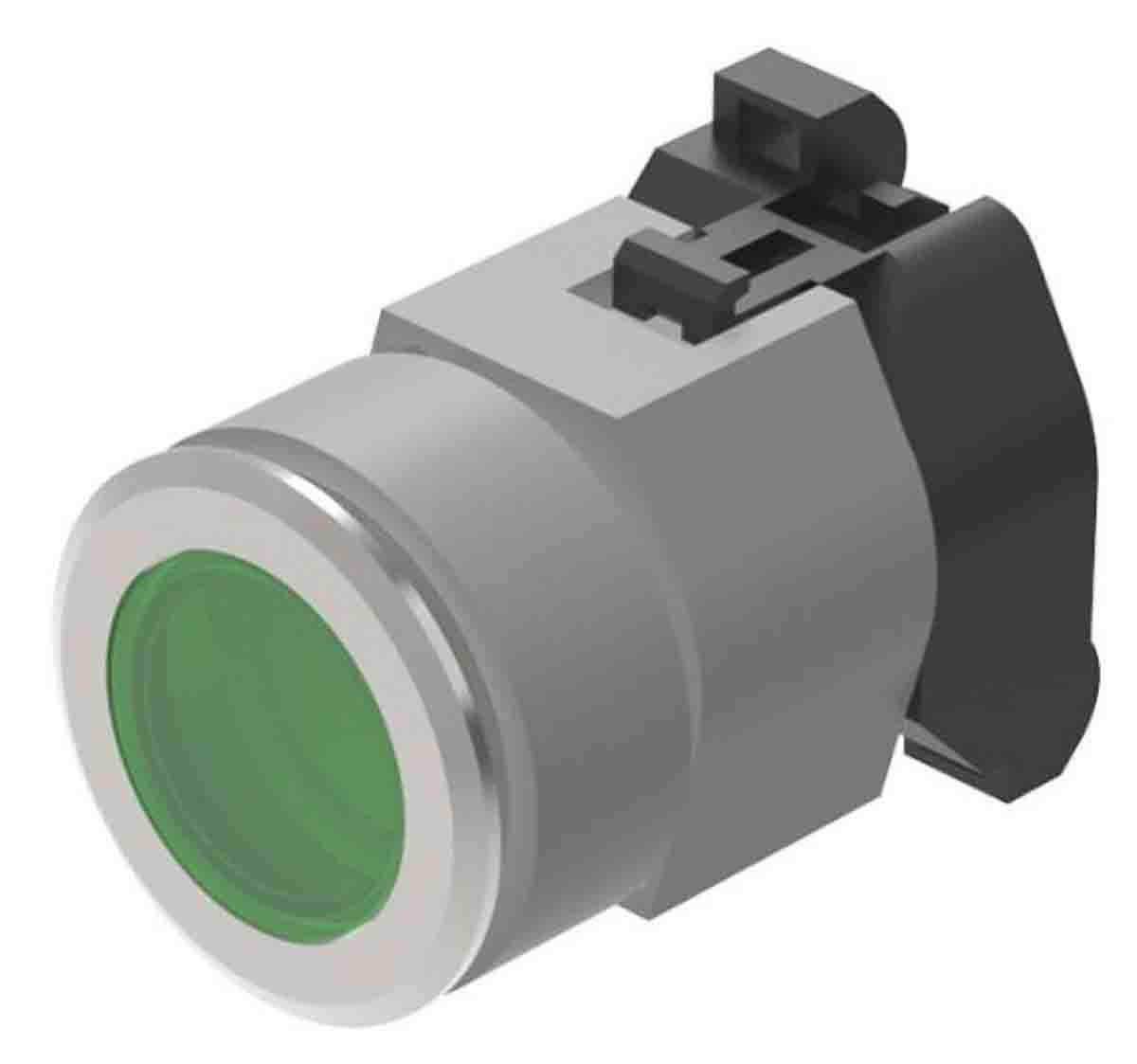 EAO, 704 Green LED Pilot Light, 31mm Cutout, Round