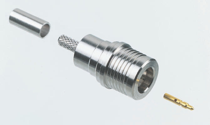 Radiall, Plug Cable Mount QMA Connector, 50Ω, Crimp Termination, Straight Body