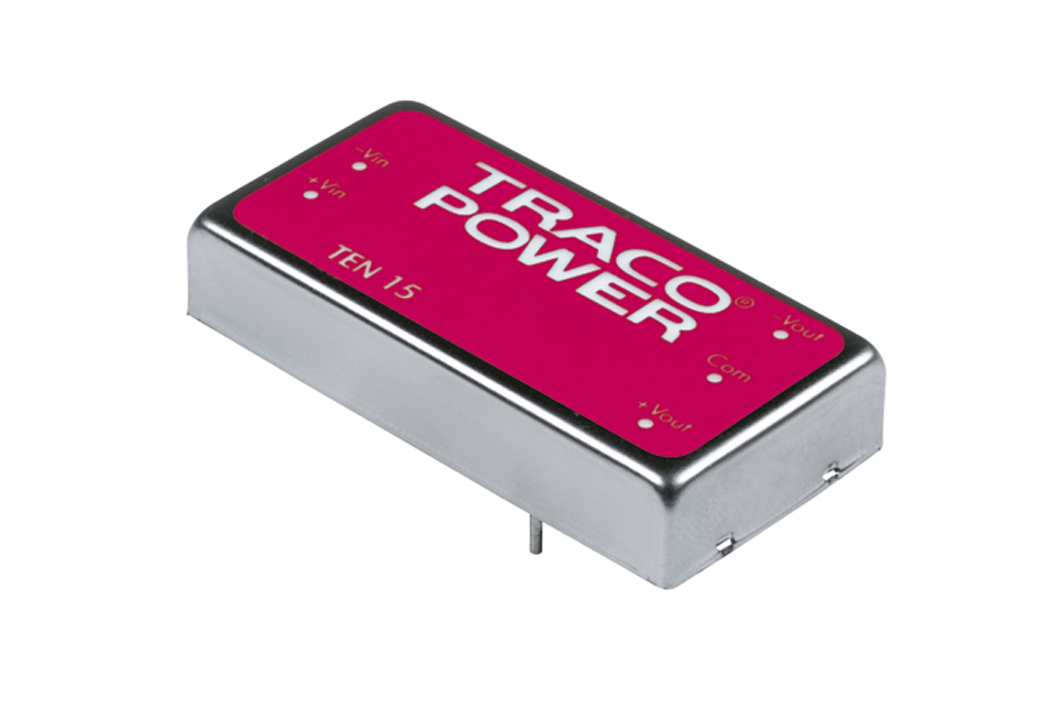 TRACOPOWER TEN 15 DC-DC Converter, ±12V dc/ ±625mA Output, 18 → 36 V dc Input, 15W, Through Hole, +85°C Max Temp