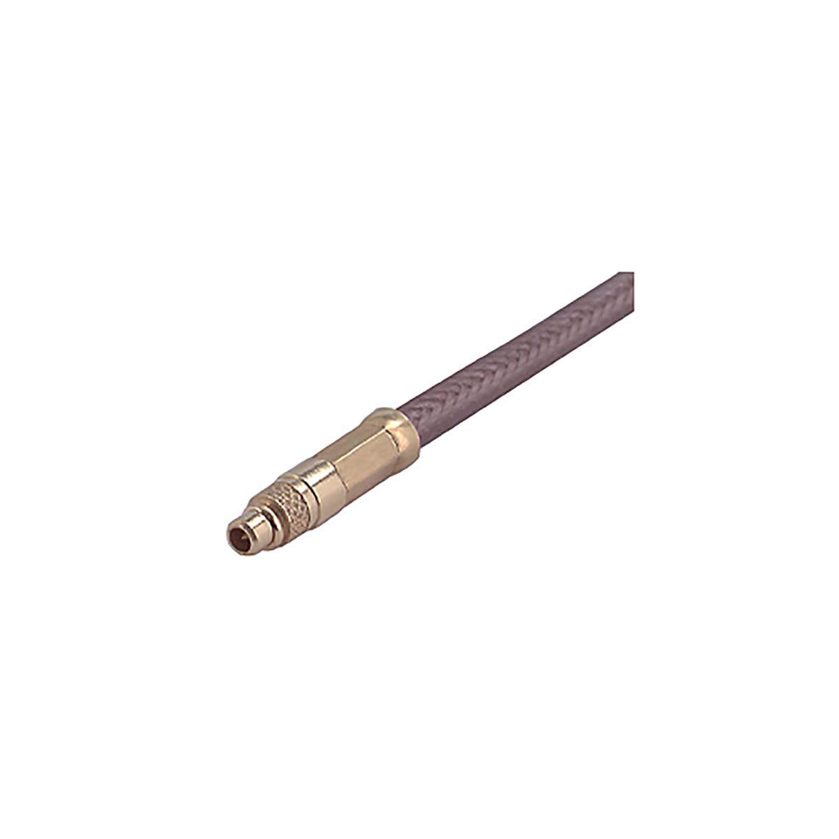 Huber+Suhner 11_MMCX-50-2-3/111_OH Series, Plug Cable Mount MMCX Connector, Crimp Termination, Straight Body