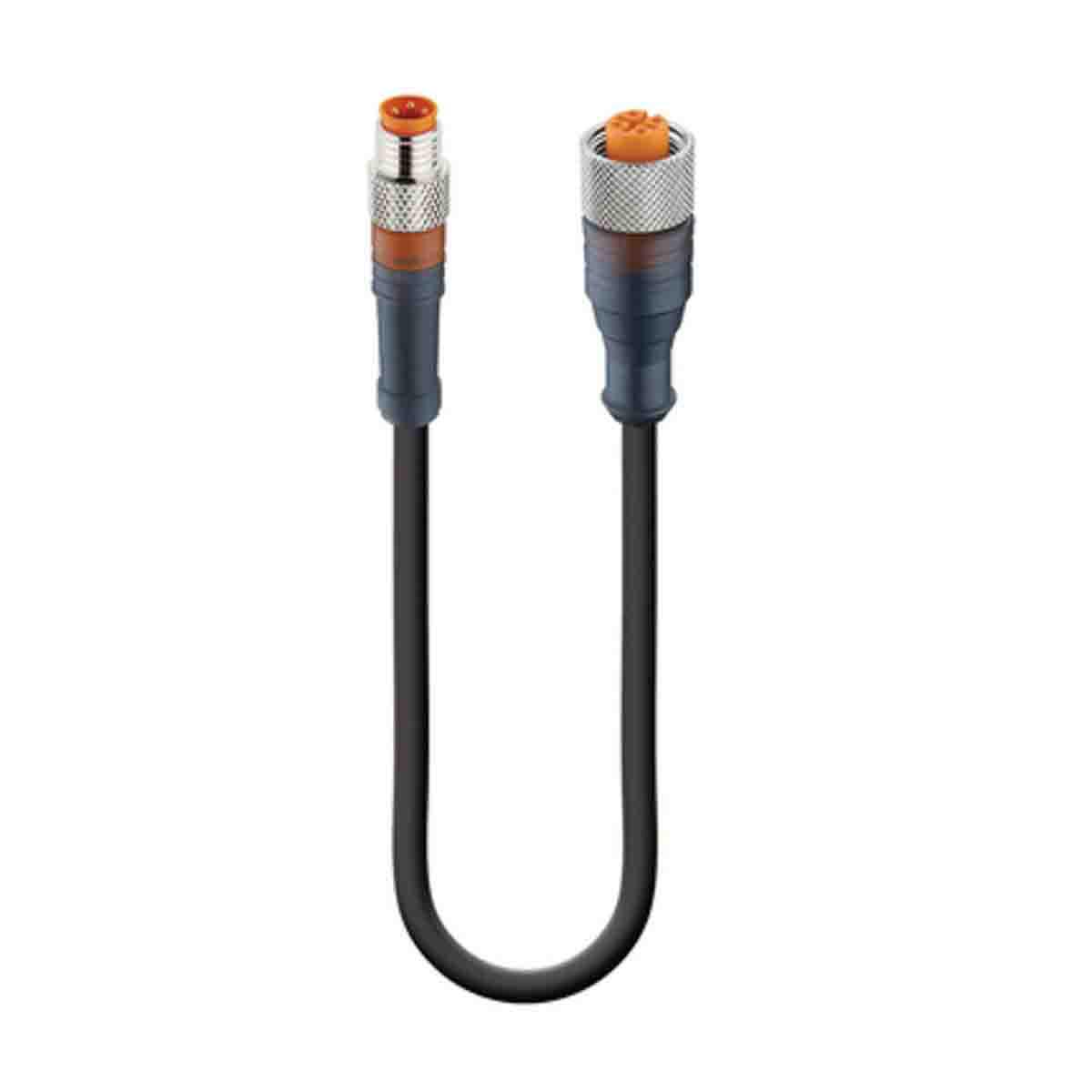 Lumberg Automation Male 3 way M8 to Female 4 way M12 Sensor Actuator Cable