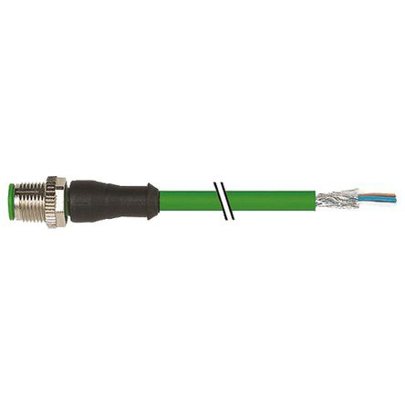 Murrelektronik Limited Male 4 way M12 to Free End Sensor Actuator Cable, 2 m