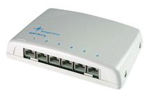 Telegartner MPD6 Cat6a Series Cat6a 6 Port RJ45 Mini Patch Panel White