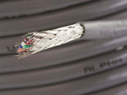 Alpha Wire Alpha Essentials Communication & Control Control Cable, 10 Cores, 0.09 mm² 28 AWG, Screened, 100 m, Grey