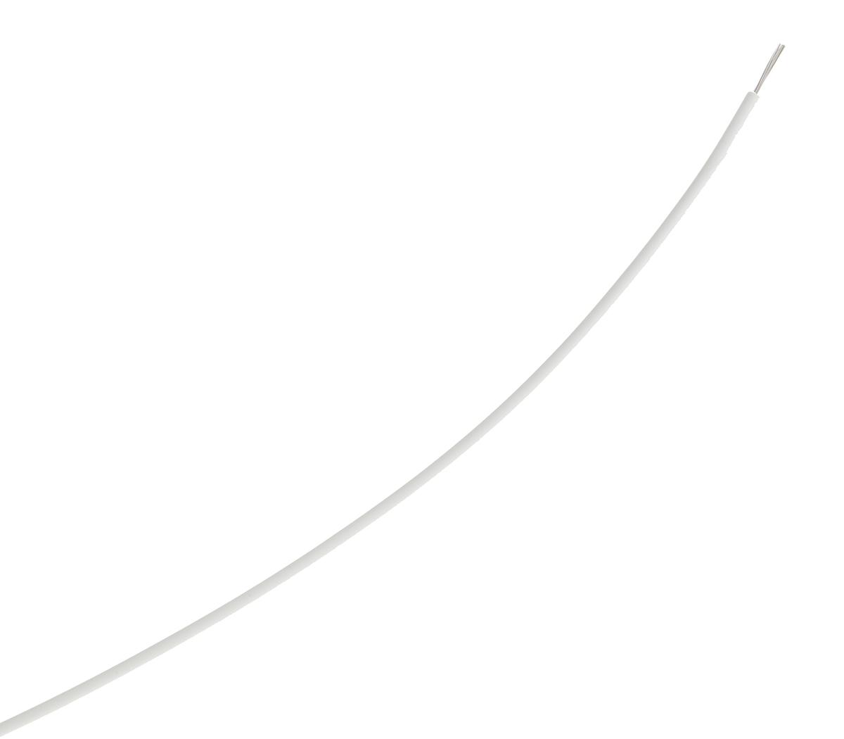 TE Connectivity M22759 Series White 0.2 mm² Hook Up Wire, 24 AWG, 19 / 36 AWG, 100m, ETFE Insulation, M22759/32-24-9